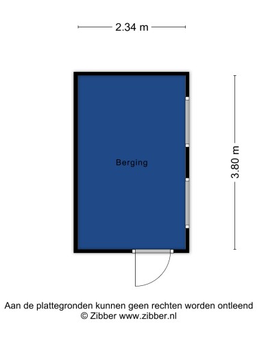 Plattegrond niet in brochure