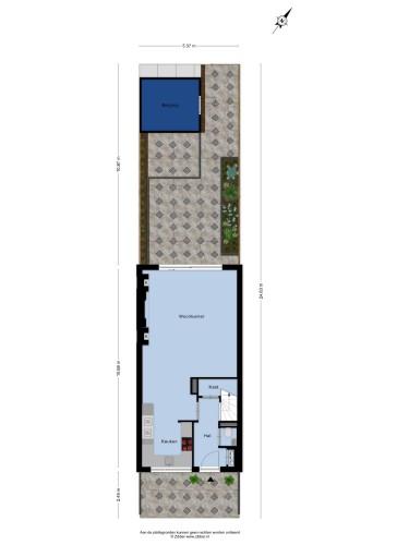 Plattegrond niet in brochure
