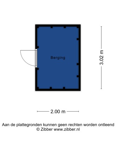 Plattegrond niet in brochure