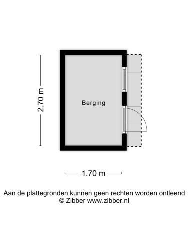Plattegrond niet in brochure
