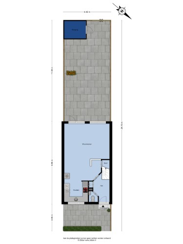 Plattegrond niet in brochure