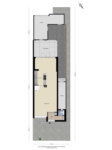 Plattegrond niet in brochure
