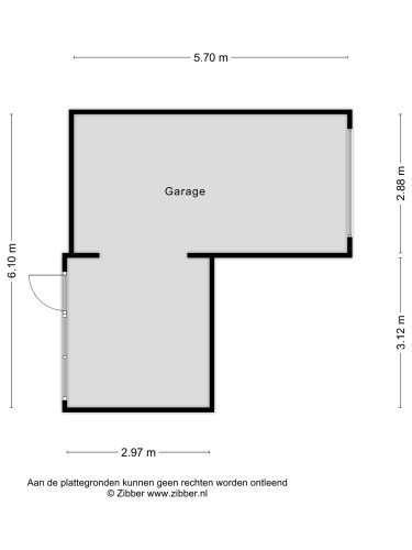 Plattegrond niet in brochure