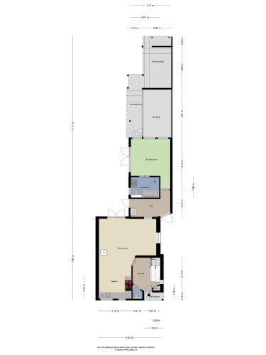 Plattegrond niet in brochure