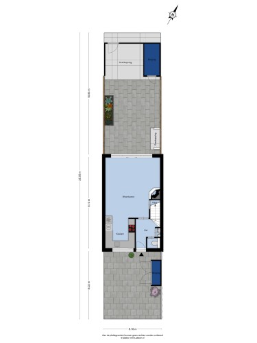 Plattegrond niet in brochure