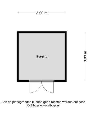 Plattegrond niet in brochure