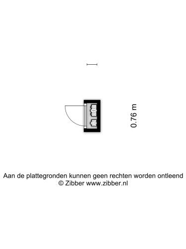 Plattegrond niet in brochure
