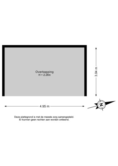 Plattegrond niet in brochure