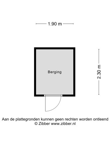 Plattegrond niet in brochure