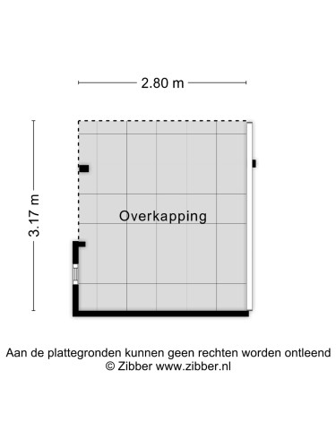 Plattegrond niet in brochure