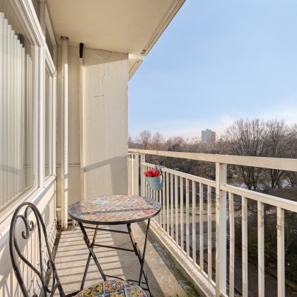 Zonnige balkon