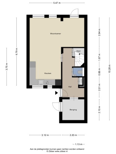 Plattegrond niet in brochure