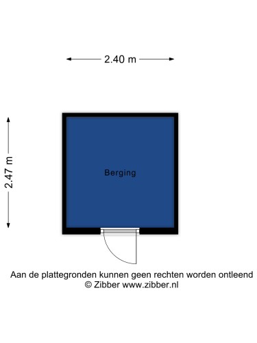 Plattegrond niet in brochure