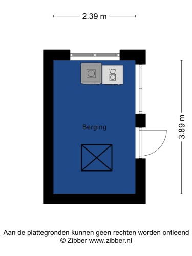 Plattegrond niet in brochure