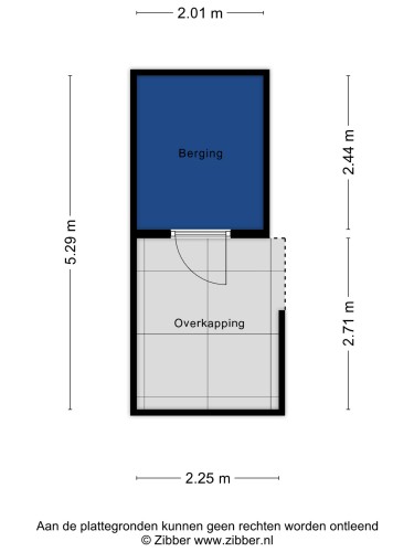 Plattegrond niet in brochure