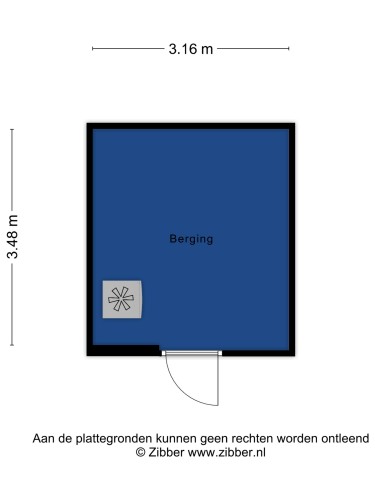 Plattegrond niet in brochure
