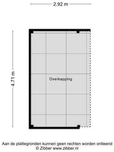 Plattegrond niet in brochure