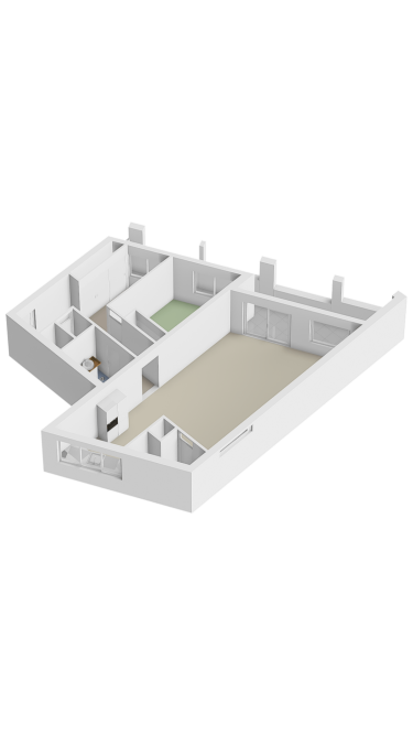 Plattegrond niet in brochure