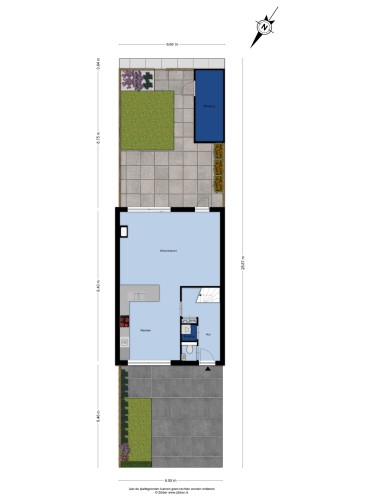 Plattegrond niet in brochure