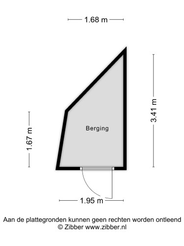Plattegrond niet in brochure