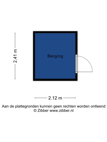 Plattegrond niet in brochure