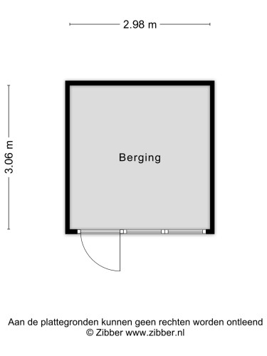 Plattegrond niet in brochure