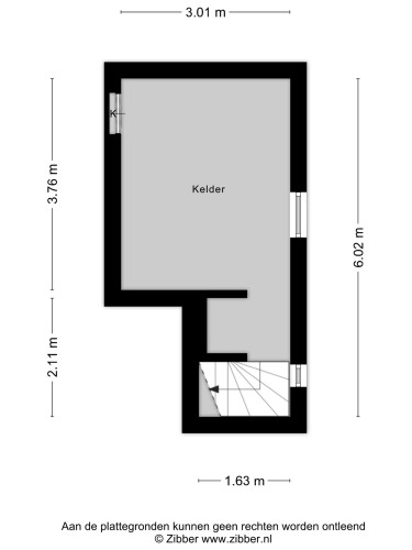 Plattegrond niet in brochure