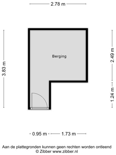 Plattegrond niet in brochure