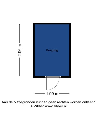 Plattegrond niet in brochure