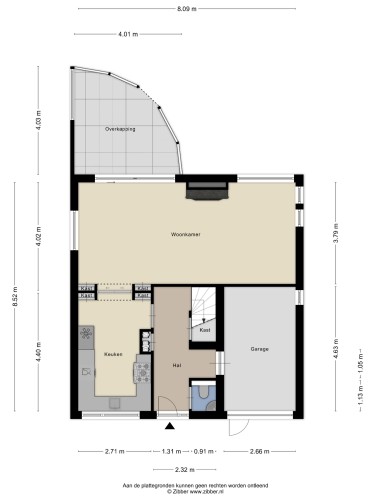 Plattegrond niet in brochure