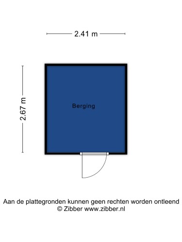 Plattegrond niet in brochure