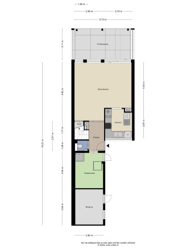 Plattegrond niet in brochure