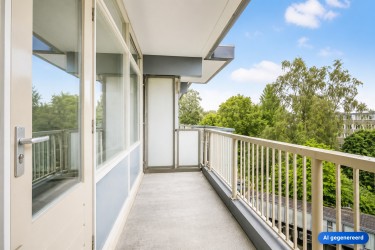 Zonnige balkon