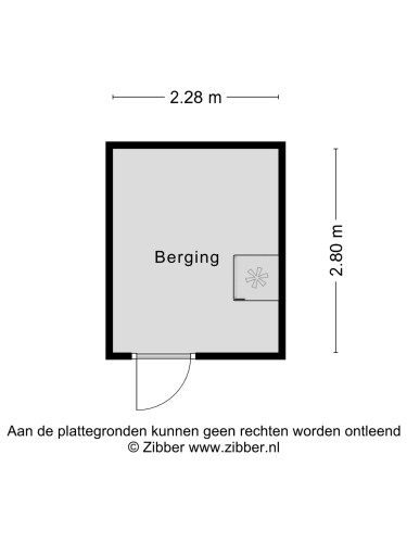 Plattegrond niet in brochure