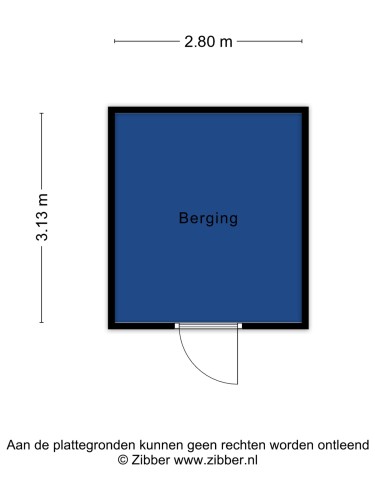 Plattegrond niet in brochure