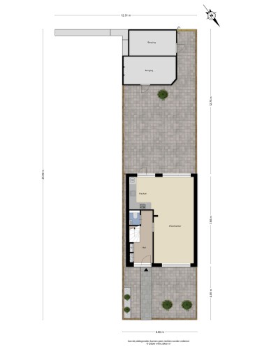 Plattegrond niet in brochure