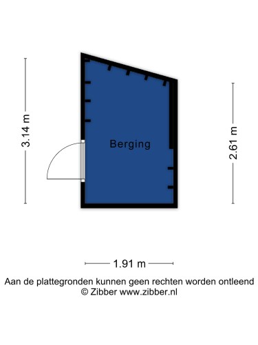 Plattegrond niet in brochure