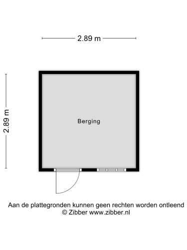 Plattegrond niet in brochure