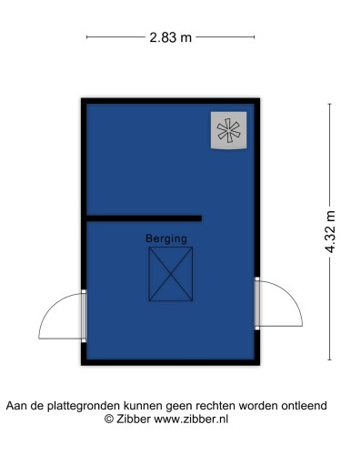 Plattegrond niet in brochure