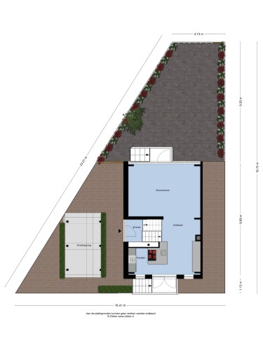 Plattegrond niet in brochure