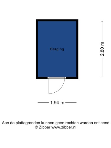 Plattegrond niet in brochure