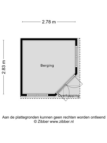 Plattegrond niet in brochure