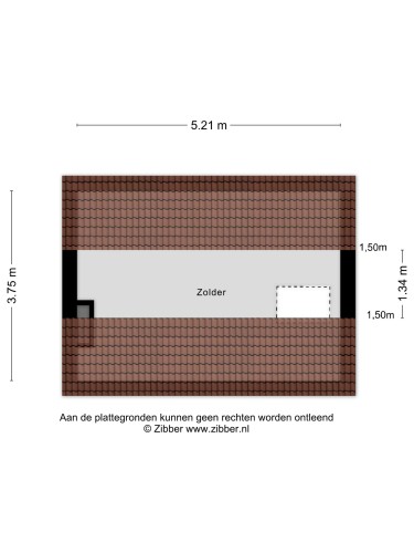 Plattegrond niet in brochure