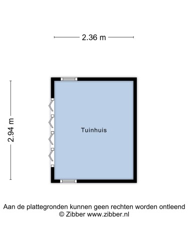 Plattegrond niet in brochure