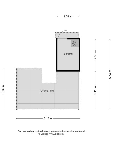 Plattegrond niet in brochure