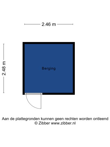 Plattegrond niet in brochure