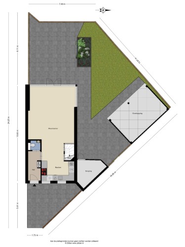Plattegrond niet in brochure