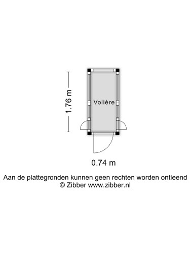 Plattegrond niet in brochure