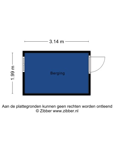 Plattegrond niet in brochure