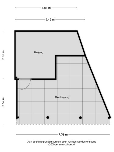 Plattegrond niet in brochure